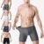 New Men Ice Silk Mesh Underwear Long Leg Boxer Shorts Sports Breathable Briefs