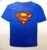 Neu Superman Herren T-Shirt Shirt Kurzarm Baumwolle mit Print blau Gr. L, XL